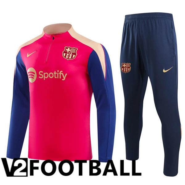 FC Barcelona kit Training Tracksuit Pink Blue 2024/2025