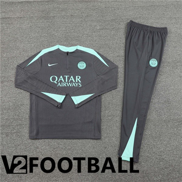 Paris PSG kit Training Tracksuit Grey 2024/2025