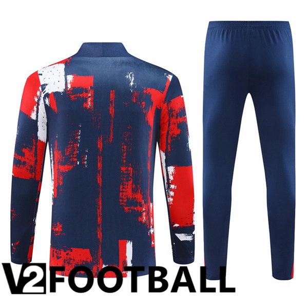 Paris PSG kit Training Tracksuit Red Blue 2024/2025