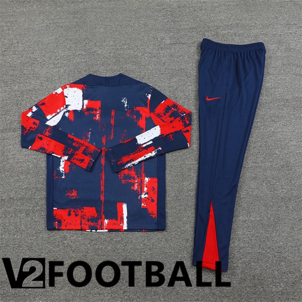 Paris PSG kit Training Tracksuit Red Blue 2024/2025