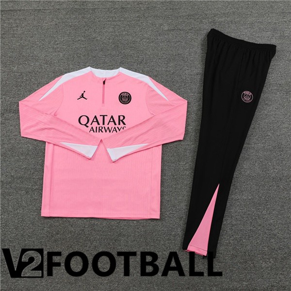 JORDAN Paris PSG kit Training Tracksuit Pink 2024/2025