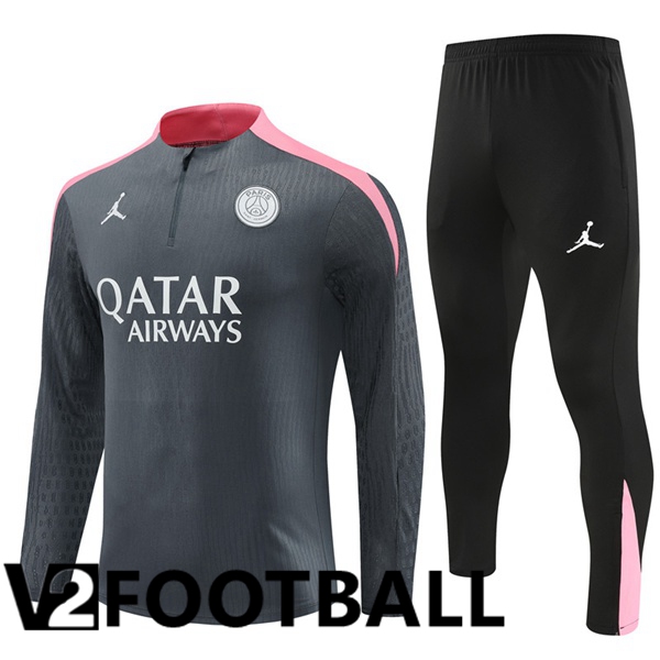 JORDAN Paris PSG kit Training Tracksuit Grey 2024/2025