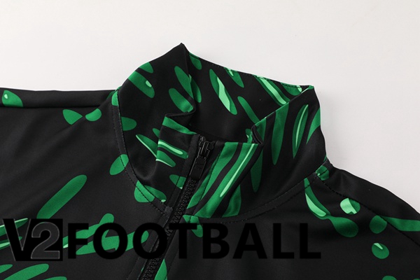 Nigeria Training Jacket Suit Black Green 2024/2025