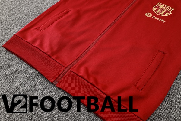 FC Barcelona Training Jacket Suit Red 2024/2025