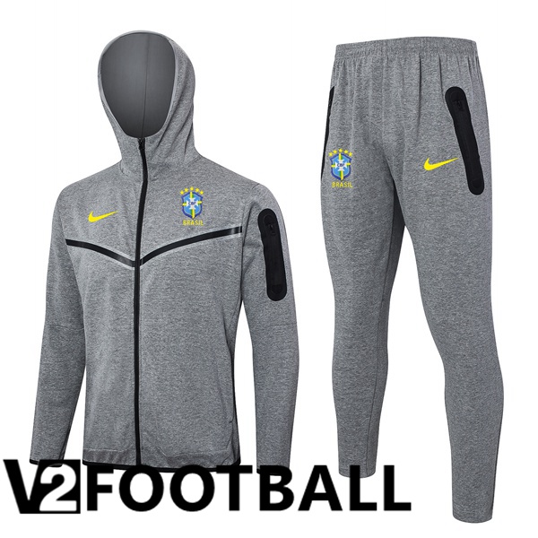 Brazil Training Sweatshirt Hoodie Grey 2024/2025