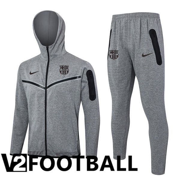 FC Barcelona Training Sweatshirt Hoodie Grey 2024/2025