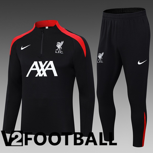 FC Liverpool Kids kit Training Tracksuit Black 2024/2025