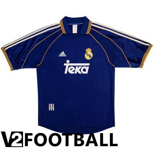 Real Madrid Retro Third Soccer Shirt Blue Royal 1998-1999