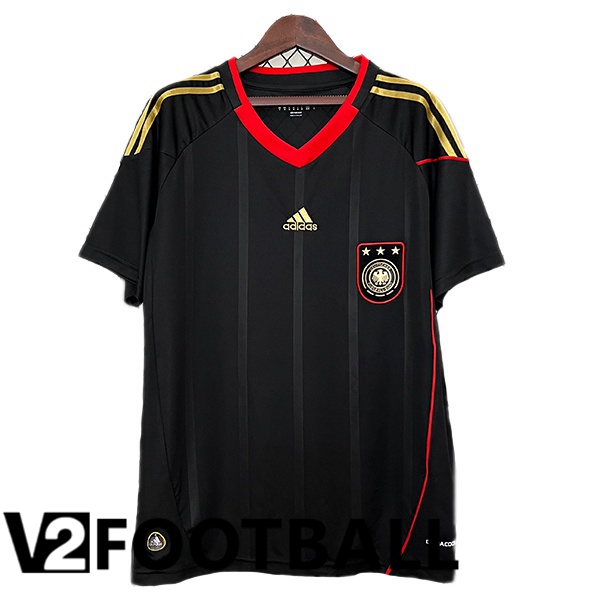 Germany Retro Away Soccer Shirt Black 2010