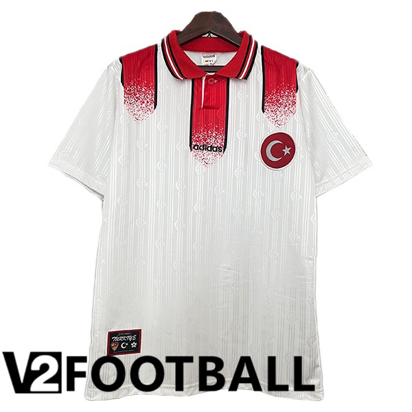 Türkiye Retro Away Soccer Shirt White 1996