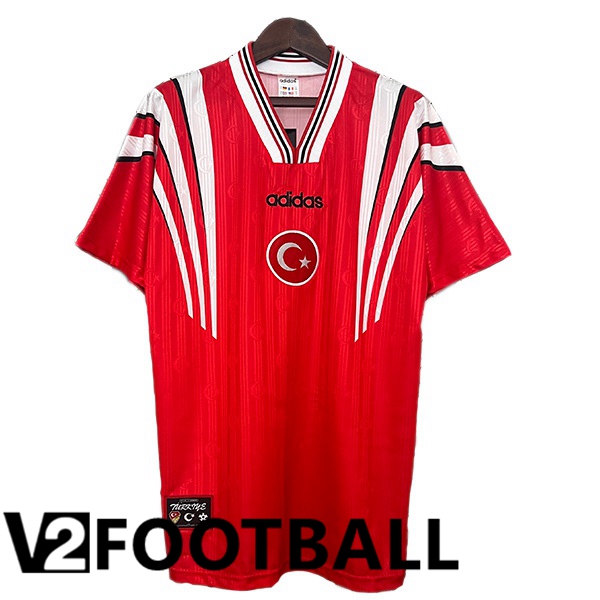 Türkiye Retro Home Soccer Shirt Red 1996