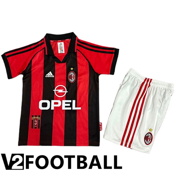 AC Milan Retro Kids Home Soccer Shirt 1998/1999