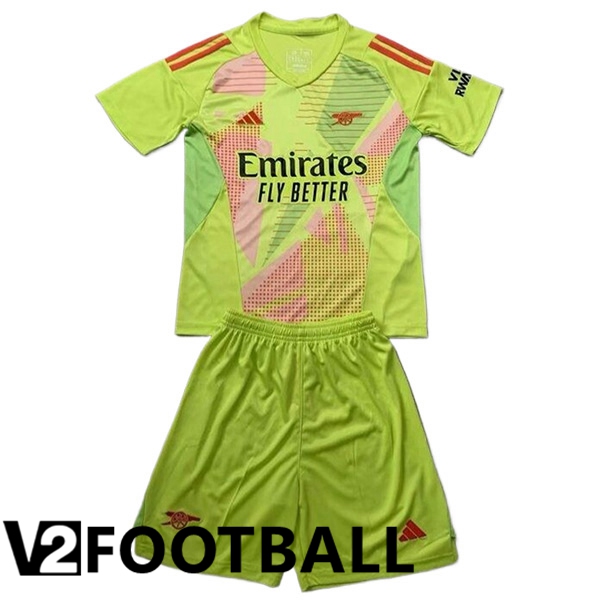 Arsenal Kids Goalkeeper Soccer Shirt Green 2024/2025