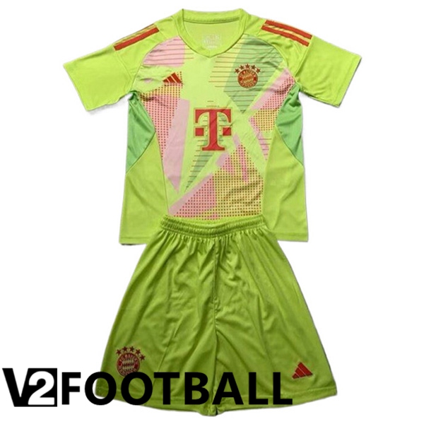 Bayern Munich Kids Goalkeeper Soccer Shirt Green 2024/2025