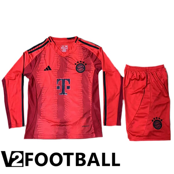 Bayern Munich Kids Home Soccer Shirt Long sleeve 2024/2025