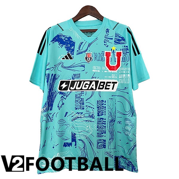 Universidad De Chile Goalkeeper Soccer Shirt Light Blue 2024/2025
