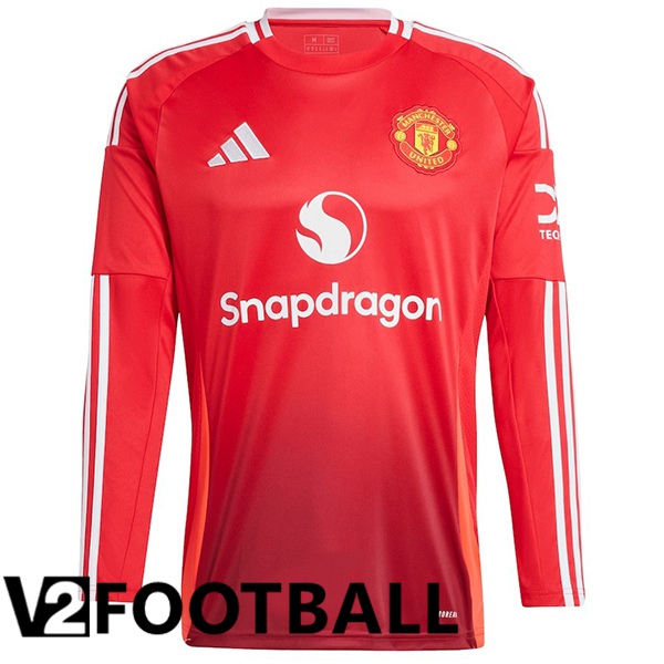 Manchester United Home New Soccer Shirt Long sleeve 2024/2025