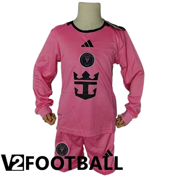 Inter Miami CF Kids Home Soccer Shirt Long sleeve 2024/2025