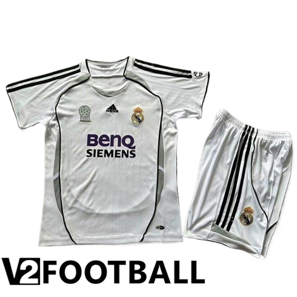 Real Madrid Retro Kids Home Soccer Shirt 2006/2007
