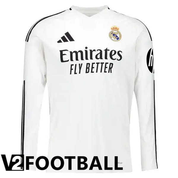 Real Madrid Home New Soccer Shirt Long sleeve 2024/2025