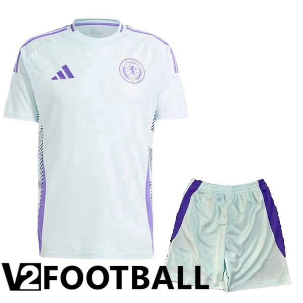 Scotland Away kit Soccer Shirt + Shorts UEFA Euro 2024