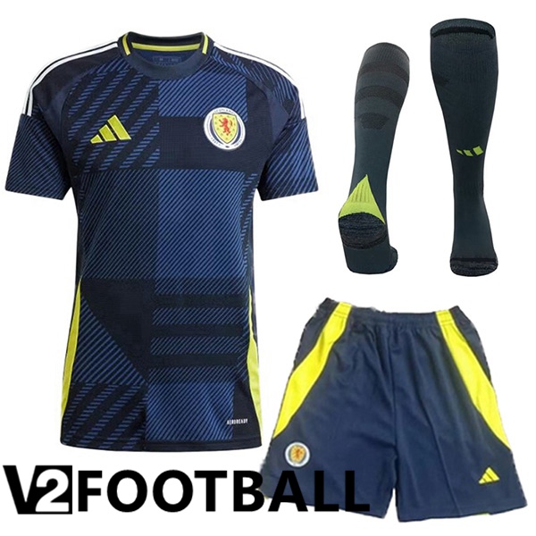 Scotland Home kit Soccer Shirt (Shorts + Socks) UEFA Euro 2024