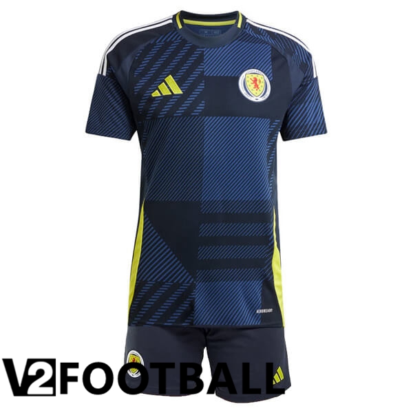 Scotland Kids Home Soccer Shirt UEFA Euro 2024