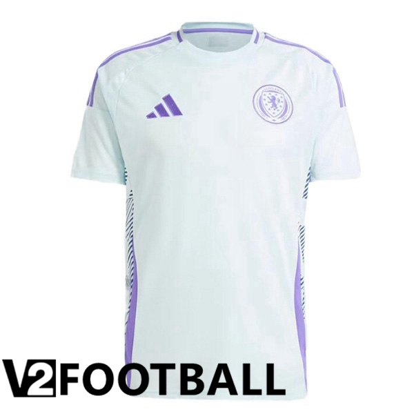 Scotland Away Soccer Shirt Blue UEFA Euro 2024