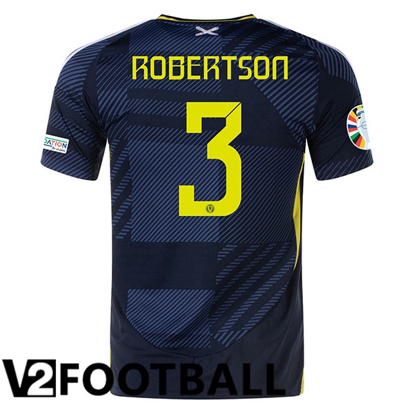 Scotland (Robertson 3) Home Soccer Shirt UEFA Euro 2024