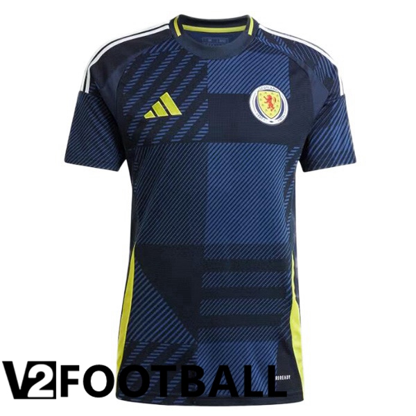 Scotland Home Soccer Shirt Blue Royal UEFA Euro 2024