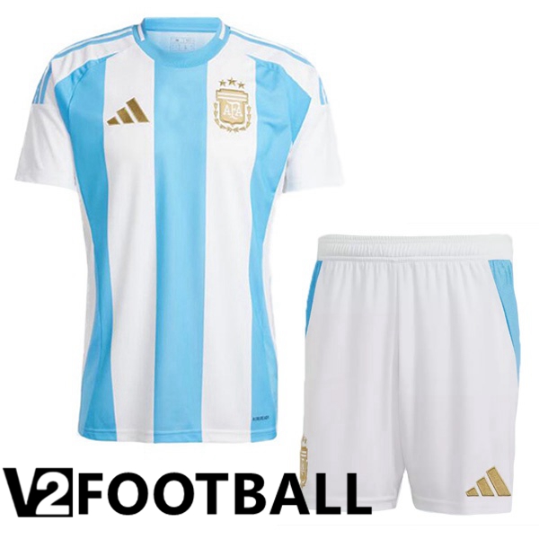 Argentina Kids Home Soccer Shirt Blue White 2024/2025