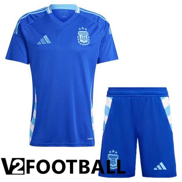 Argentina Kids Away Soccer Shirt Blue 2024/2025