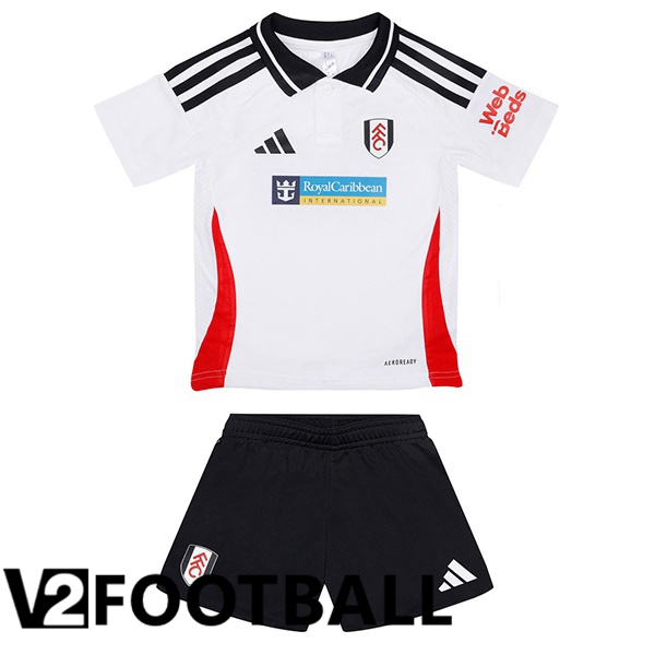 Fulham FC Kids Home Soccer Shirt White 2024/2025