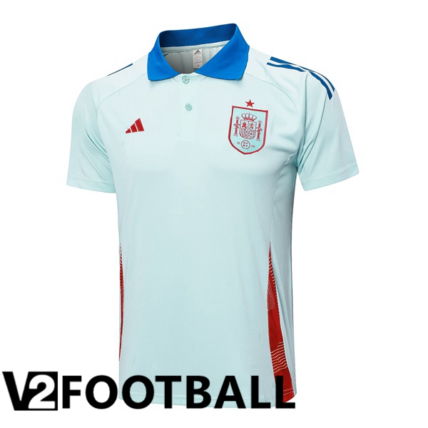 Spain Soccer Polo Blue 2024/2025