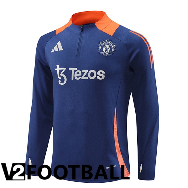 Manchester United Training Sweatshirt Blue Royal 2024/2025