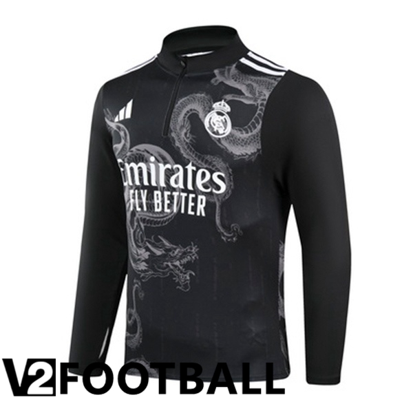 Real Madrid Training Sweatshirt Black 2024/2025