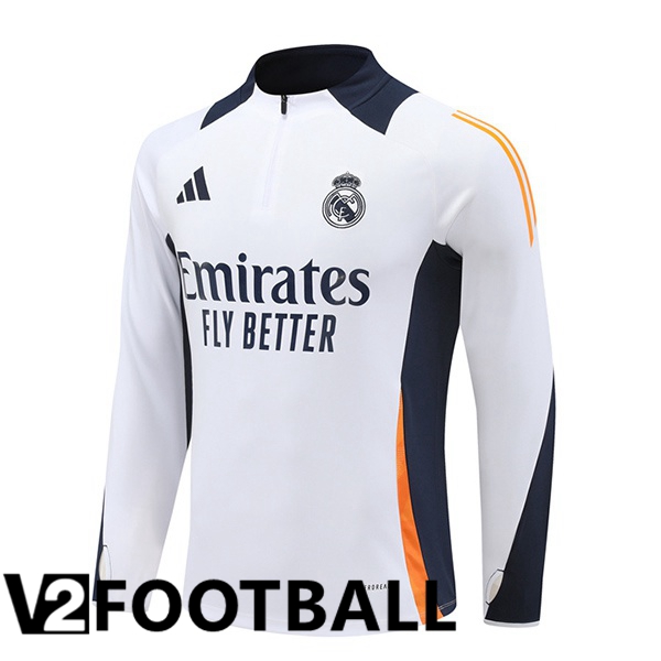 Real Madrid Training Sweatshirt White 2024/2025