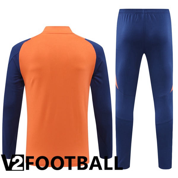 Manchester United kit Training Tracksuit Orange 2024/2025