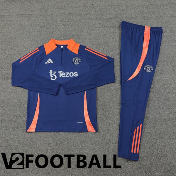 Manchester United kit Training Tracksuit Blue Royal 2024/2025