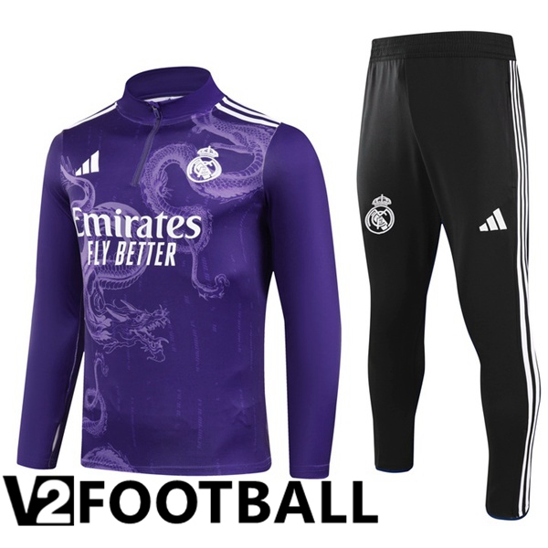 Real Madrid kit Training Tracksuit Purple 2024/2025