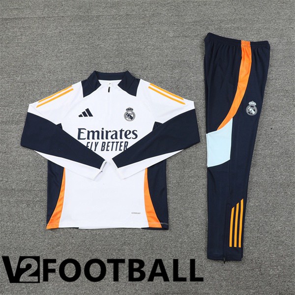 Real Madrid kit Training Tracksuit White 2024/2025