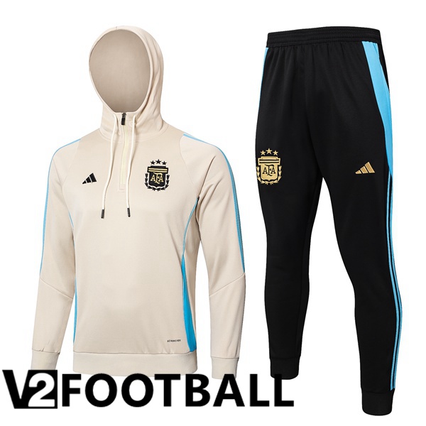 Argentina Training Tracksuit Sweatshirt HoodieYellow 2024/2025