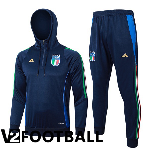 Italy Training Tracksuit Sweatshirt HoodieBlue Royal 2024/2025