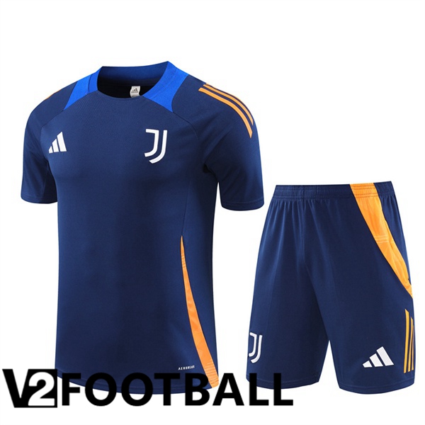 Juventus kit Training T Shirt + Shorts Blue Royal 2024/2025