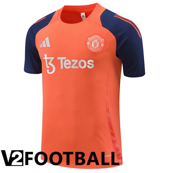 Manchester United Training T Shirt Orange 2024/2025