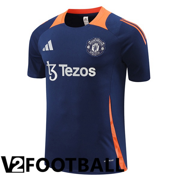 Manchester United Training T Shirt Blue Royal 2024/2025