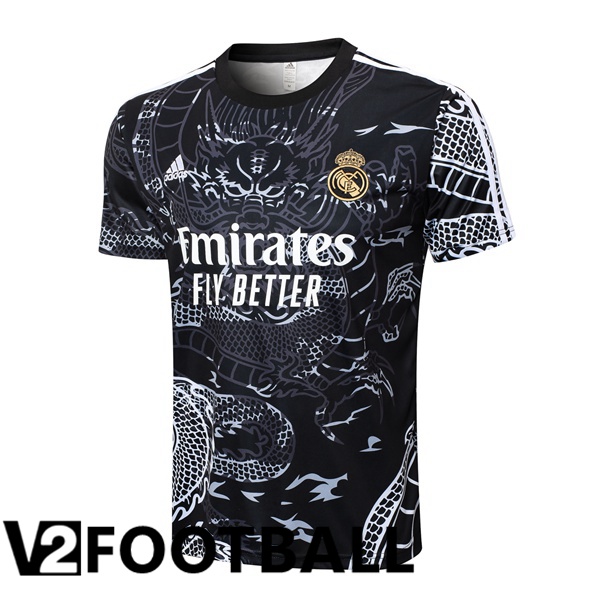 Real Madrid Training T Shirt Black 2024/2025