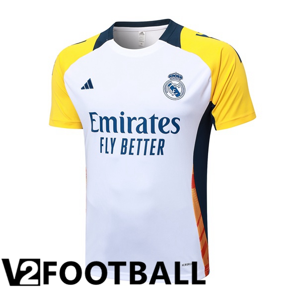 Real Madrid Training T Shirt White 2024/2025