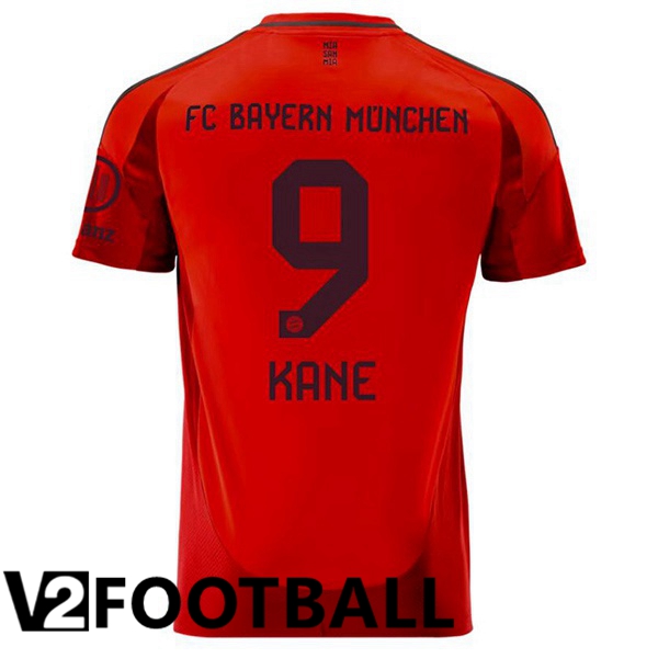 Bayern Munich (Kane 9) Home Soccer Shirt Red 2024/2025