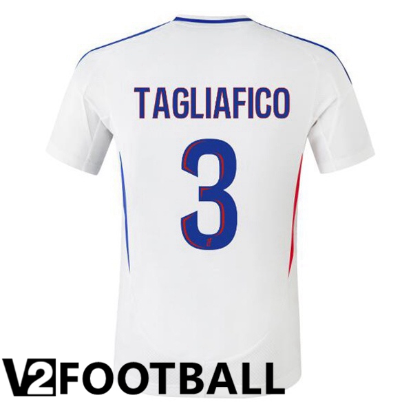 lyon OL (TAGLIAFICO 3) Home Soccer Shirt White 2024/2025